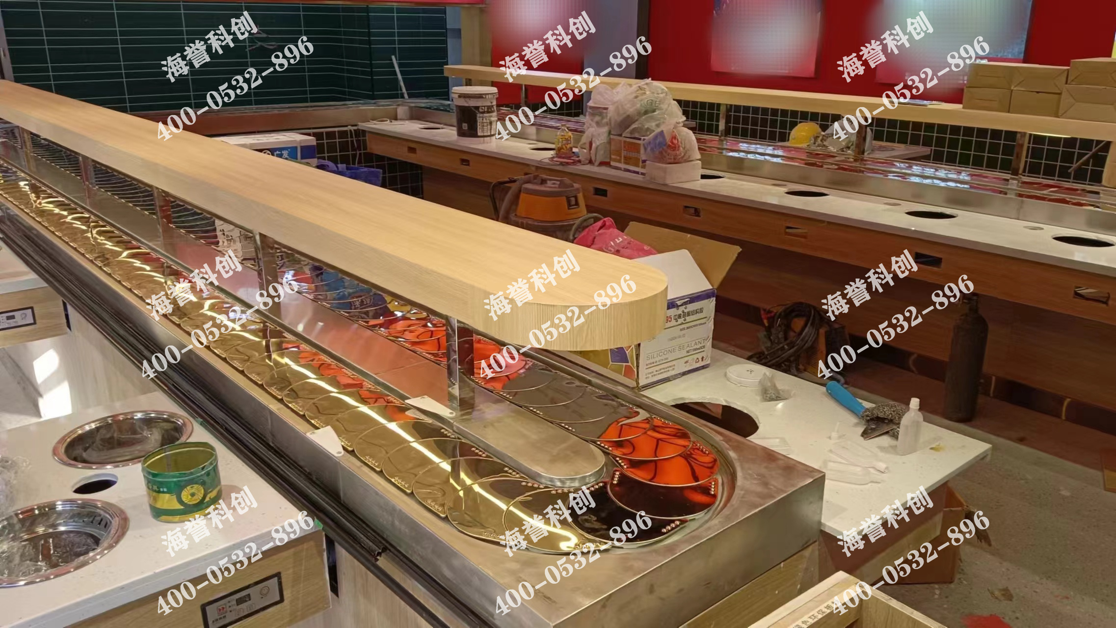 海譽(yù)科創(chuàng)新疆單涮無煙小火鍋設(shè)備安裝完成