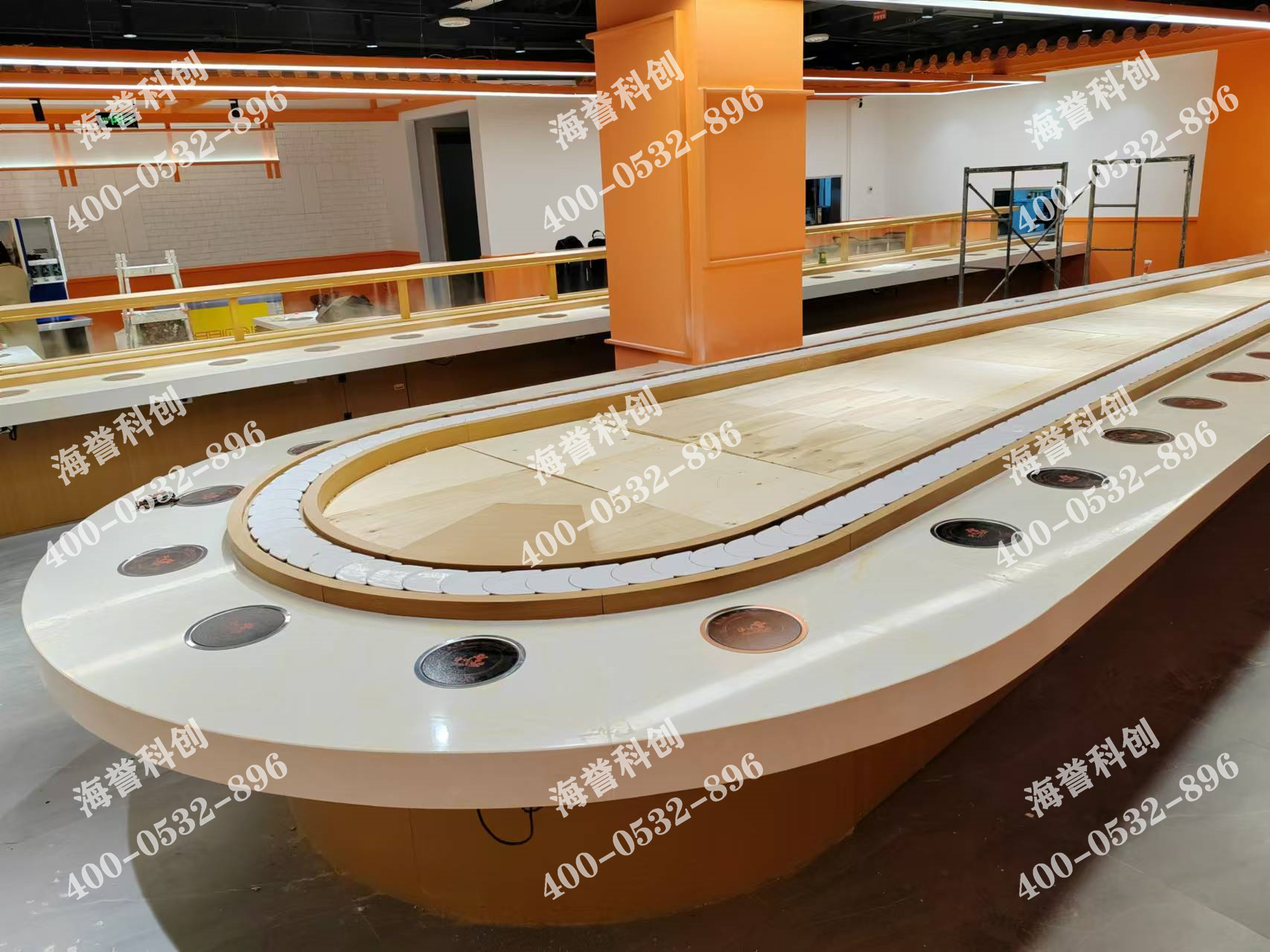 海譽(yù)科創(chuàng)合作伙伴單涮小火鍋設(shè)備配備加濕器安裝完成