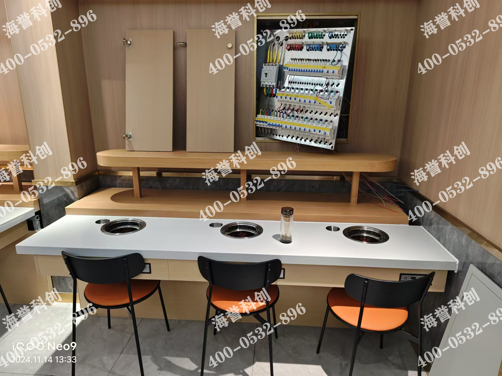 海譽(yù)科創(chuàng)新疆單涮無(wú)煙小火鍋設(shè)備安裝完成 海譽(yù)科創(chuàng)新疆單涮無(wú)煙小火鍋設(shè)備安裝完成