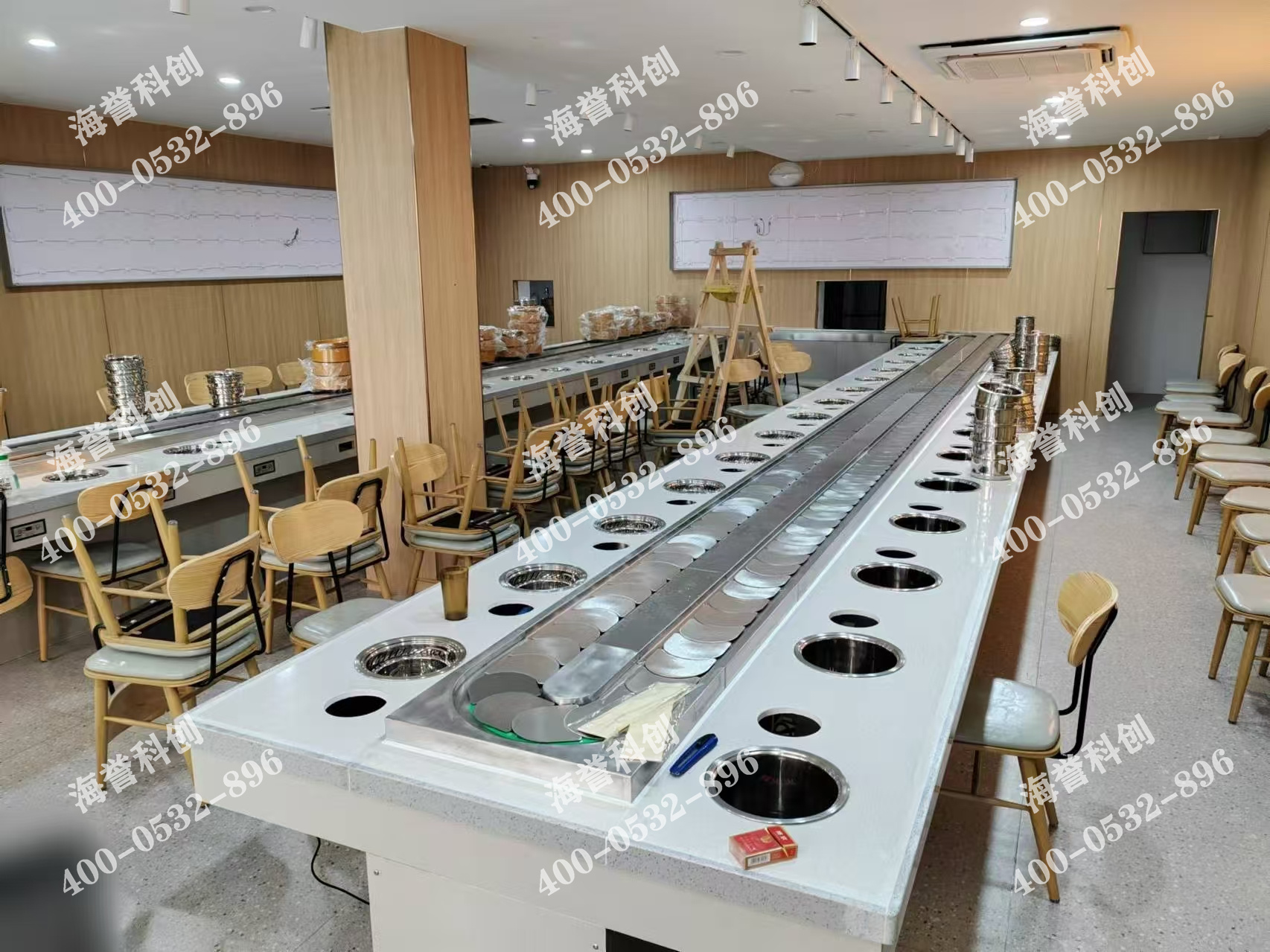 海譽(yù)科創(chuàng)合作伙伴單涮無(wú)煙小火鍋設(shè)備安裝完成 海譽(yù)科創(chuàng)合作伙伴單涮無(wú)煙小火鍋設(shè)備安裝完成