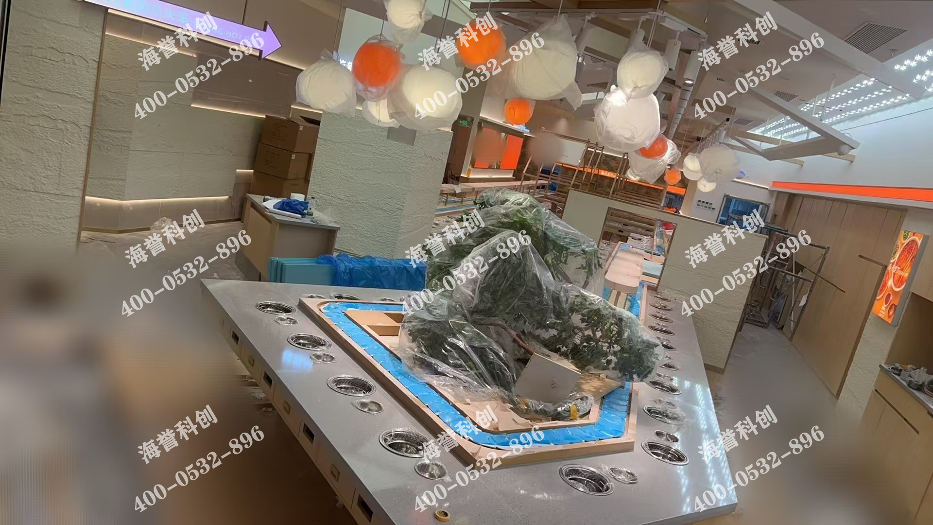 海譽(yù)科創(chuàng)合作伙伴單涮無煙小火鍋設(shè)備安裝完成 海譽(yù)科創(chuàng)合作伙伴單涮無煙小火鍋設(shè)備安裝完成