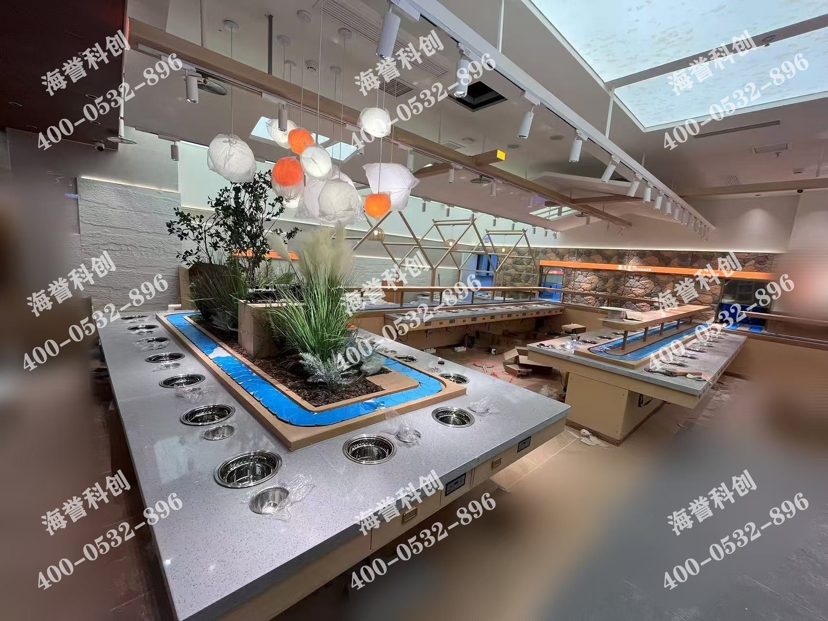 海譽(yù)科創(chuàng)合作伙伴單涮無煙小火鍋設(shè)備安裝完成 海譽(yù)科創(chuàng)合作伙伴單涮無煙小火鍋設(shè)備安裝完成