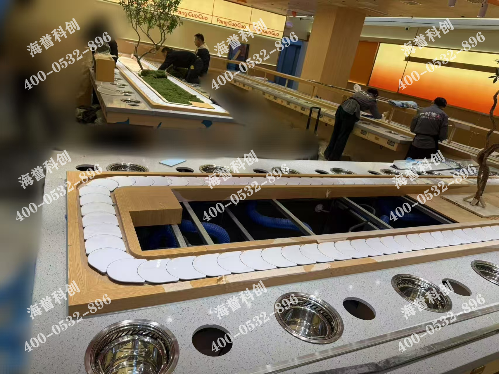 海譽(yù)科創(chuàng)江蘇單涮無煙小火鍋設(shè)備安裝完成 海譽(yù)科創(chuàng)江蘇單涮無煙小火鍋設(shè)備安裝完成