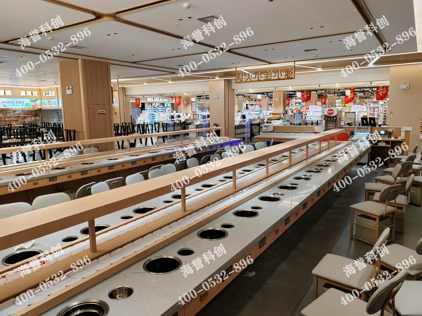 海譽科創(chuàng)合作伙伴單涮無煙小火鍋設(shè)備安裝完成