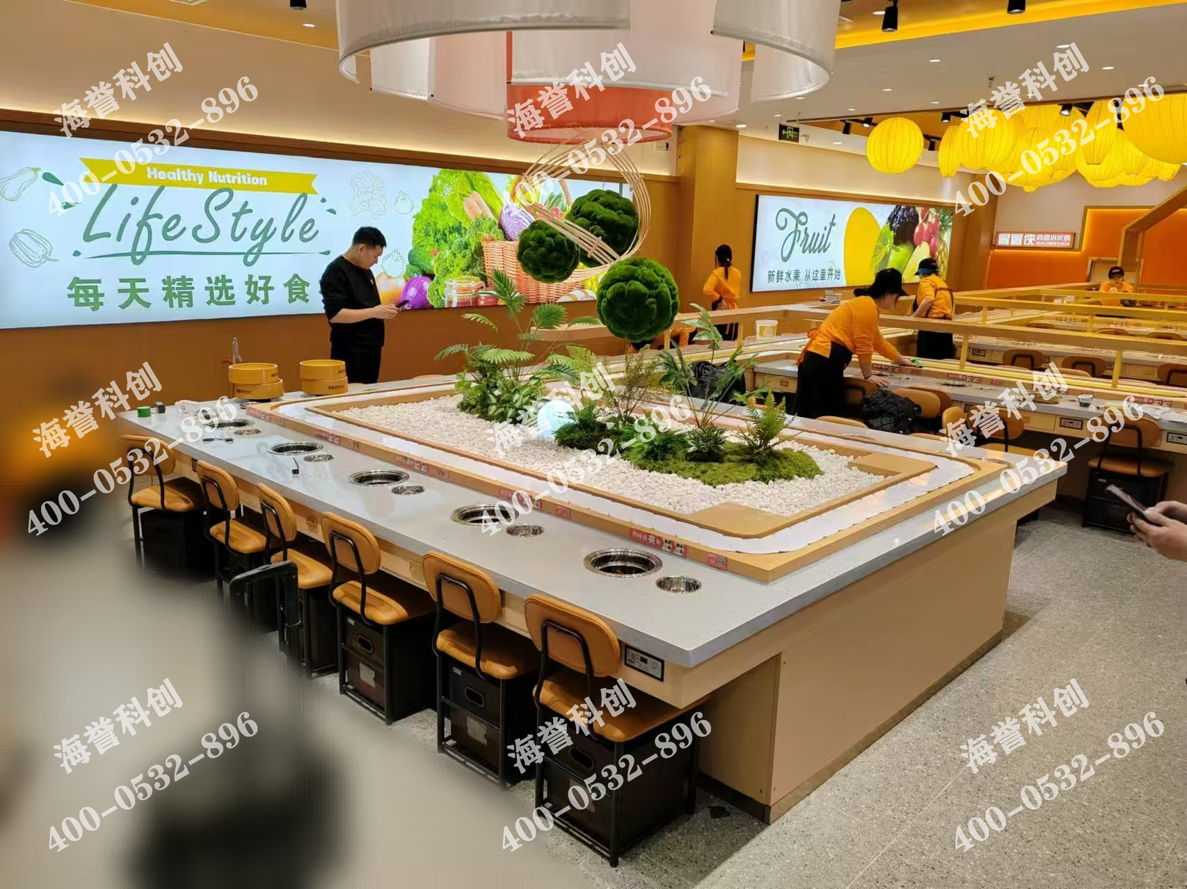 海譽(yù)科創(chuàng)河北單涮無煙小火鍋設(shè)備安裝完成 海譽(yù)科創(chuàng)河北單涮無煙小火鍋設(shè)備安裝完成